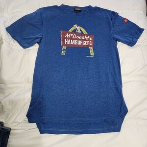TWO Blue McDonald's Graphic T-Shirts